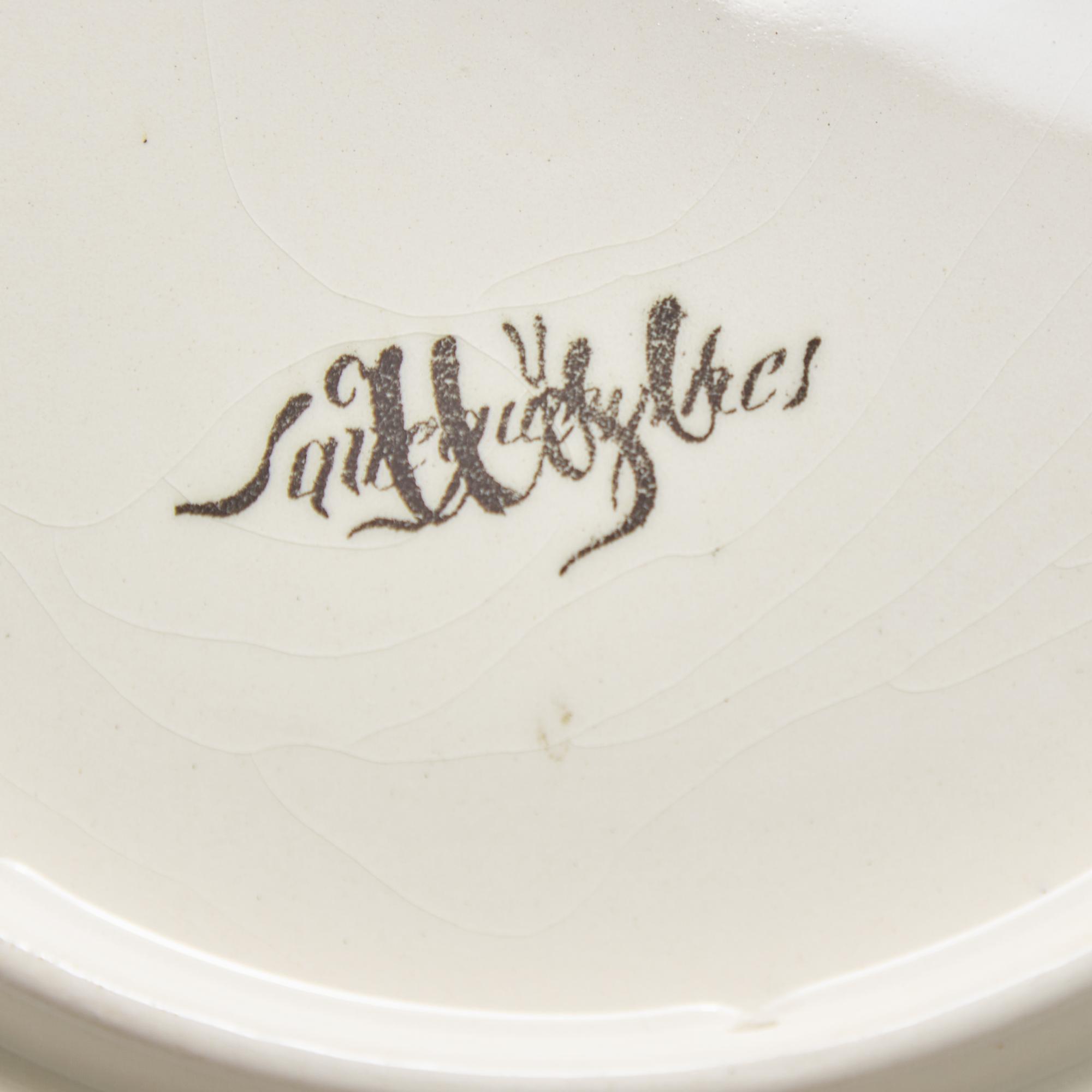 A Group of Six Sarreguemines Ceramic Plates