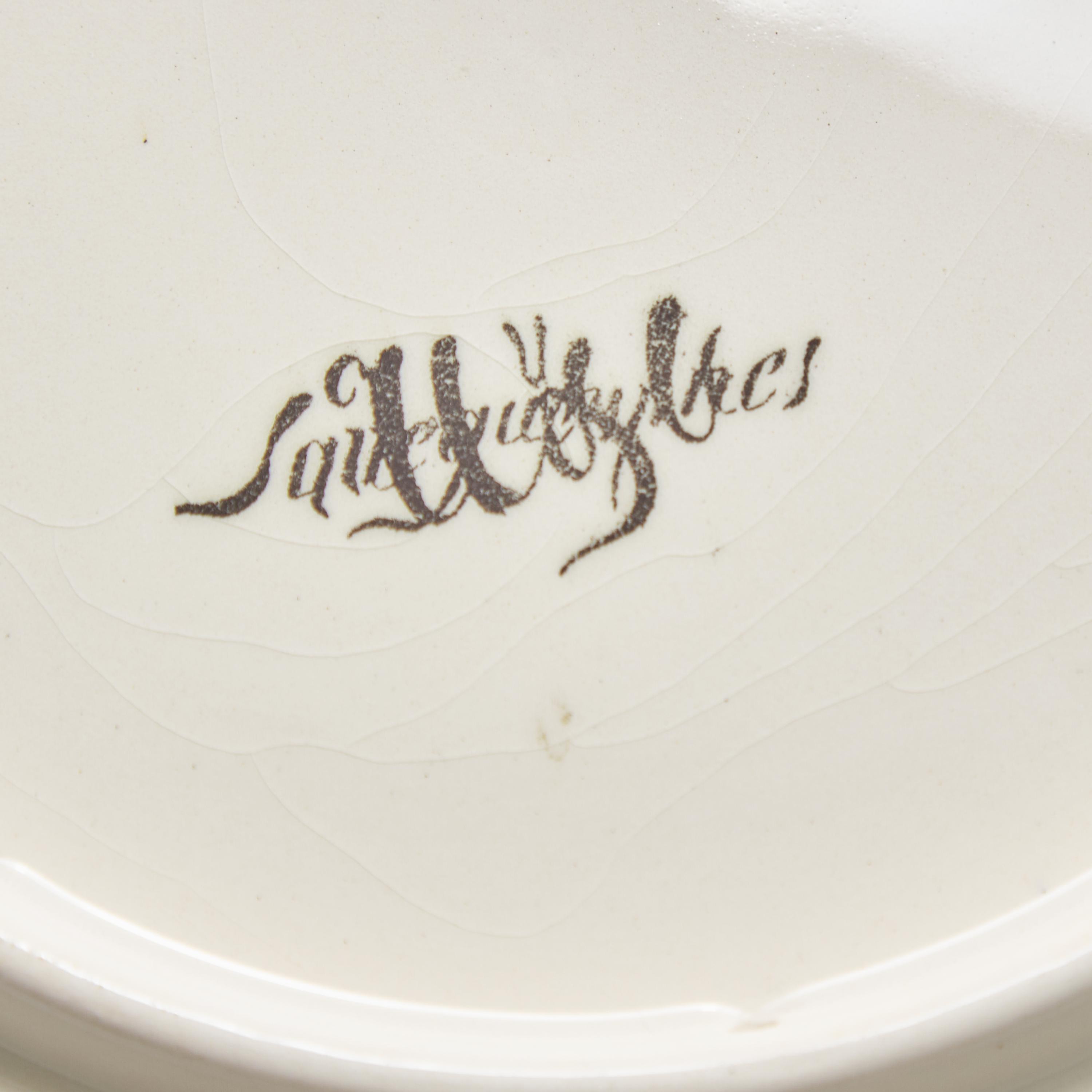A Group of Six Sarreguemines Ceramic Plates