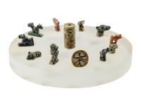 12 Egyptian Faience and Stone Amulets