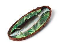An English Majolica Covered Salmon Tureen