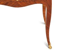 A Louis XV/XVI Transitional Gilt Bronze Mounted Kingwood Marble Top Side Table
