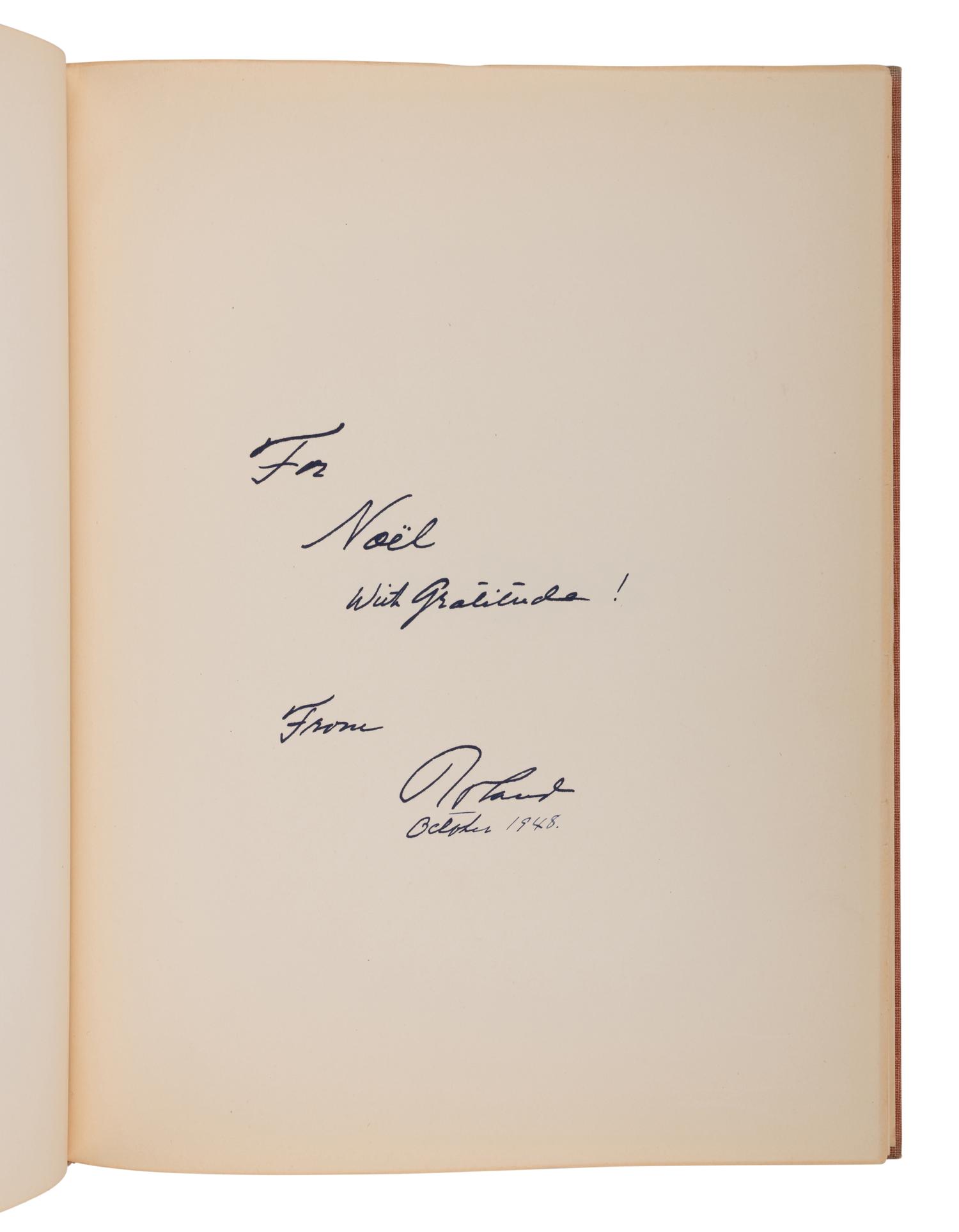 [SULLIVAN, Noël]. A group of 3 works PRESENTED AND INSCRIBED to Noël Sullivan, comprising:
