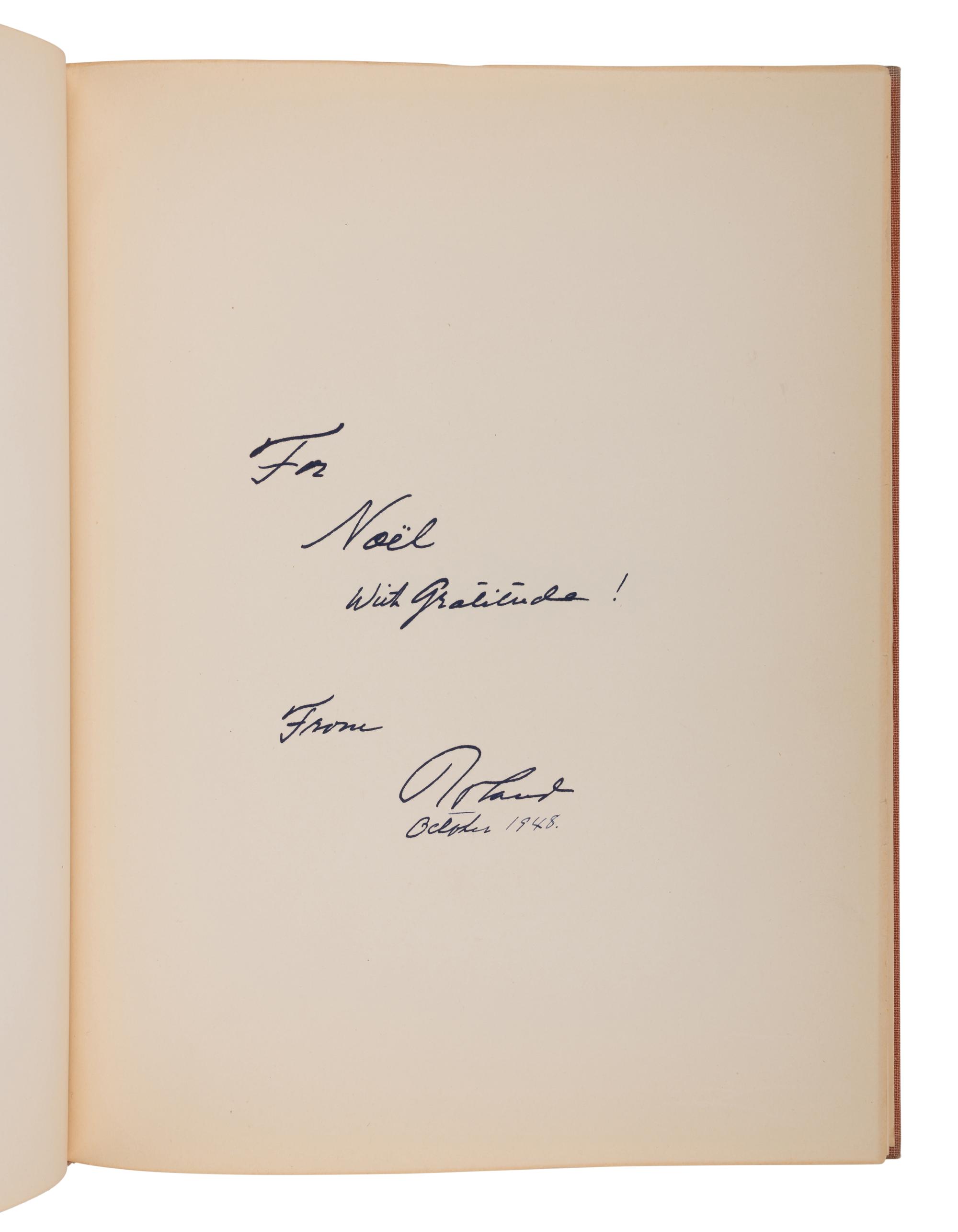 [SULLIVAN, Noël]. A group of 3 works PRESENTED AND INSCRIBED to Noël Sullivan, comprising: