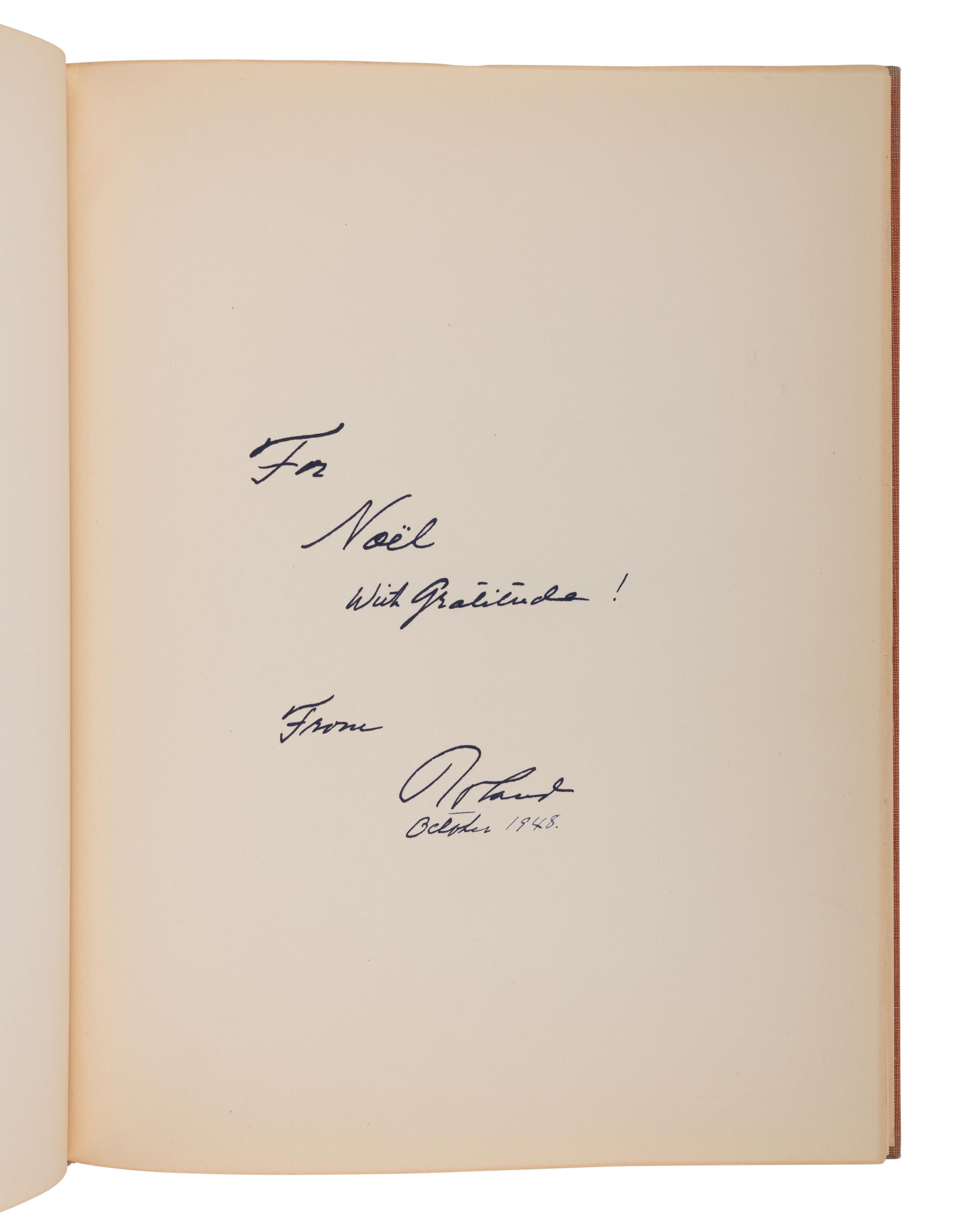 [SULLIVAN, Noël]. A group of 3 works PRESENTED AND INSCRIBED to Noël Sullivan, comprising: