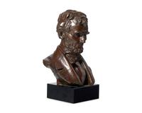 After Daniel Chester French (1850-1931), A Bronze Portrait Bust of Abraham Lincoln