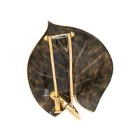 BOUCHERON, DIAMOND AND ENAMEL FLOWER BROOCH