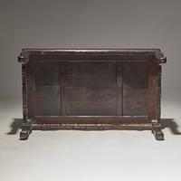A Chinese Zitan and Mixed Hardwoods Kang Table, 19th/ Early 20th Century — 晚清/民國 紫檀拼硬木炕桌