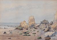 American School, (19th century) — Coastal Scene