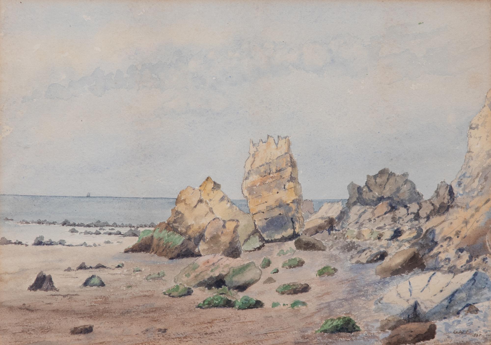 American School, (19th century) — Coastal Scene
