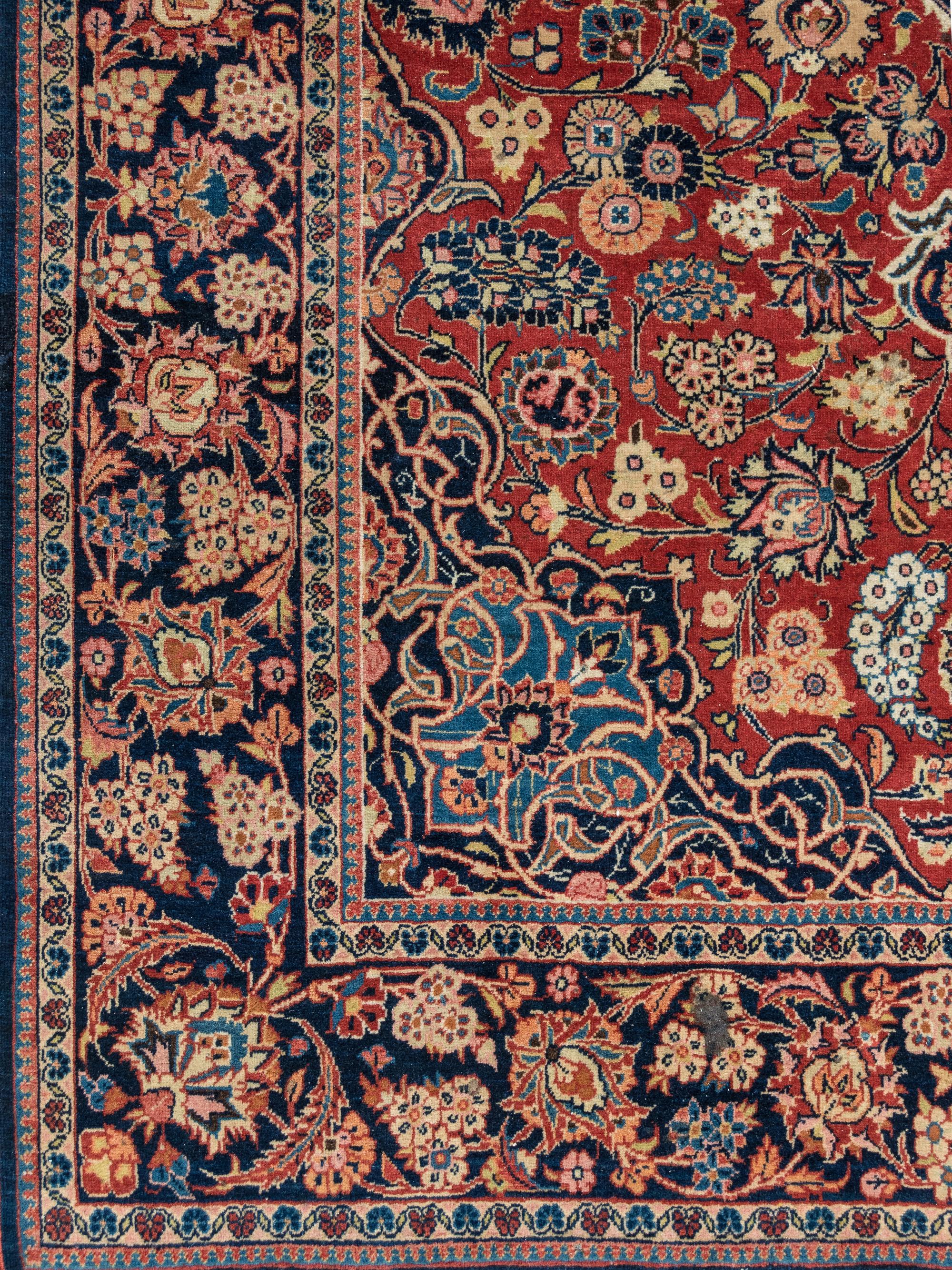 A Kashan Wool Rug