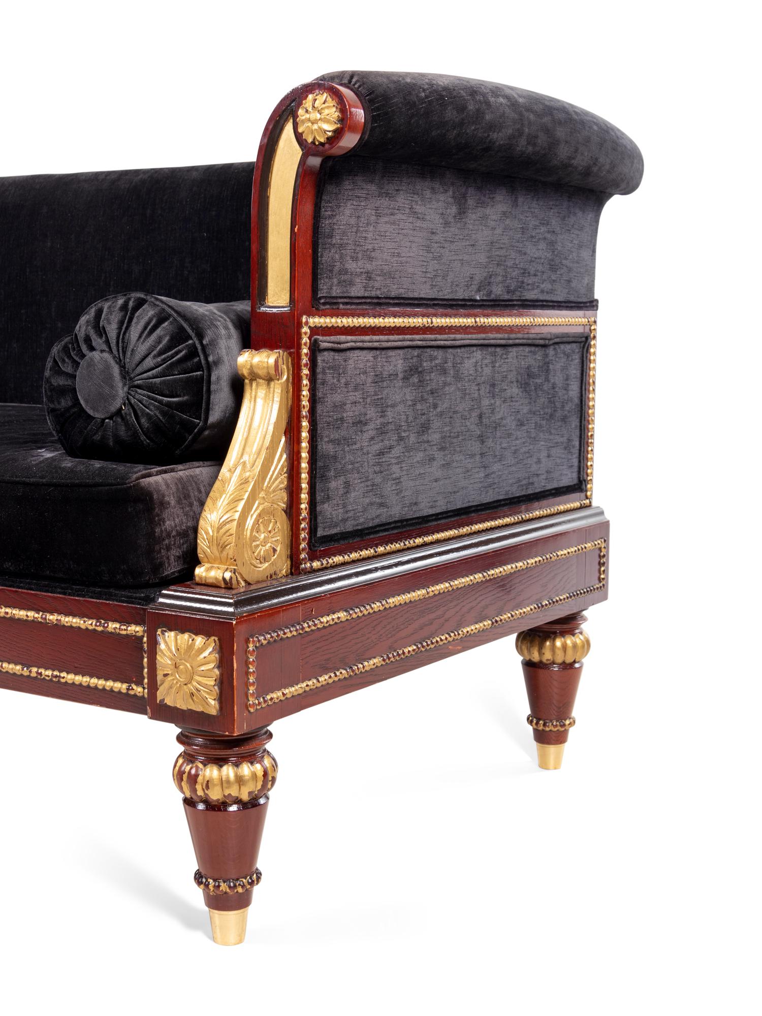 A Clive Christian Painted and Parcel Gilt Sofa