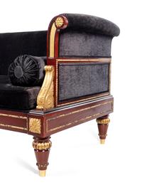 A Clive Christian Painted and Parcel Gilt Sofa