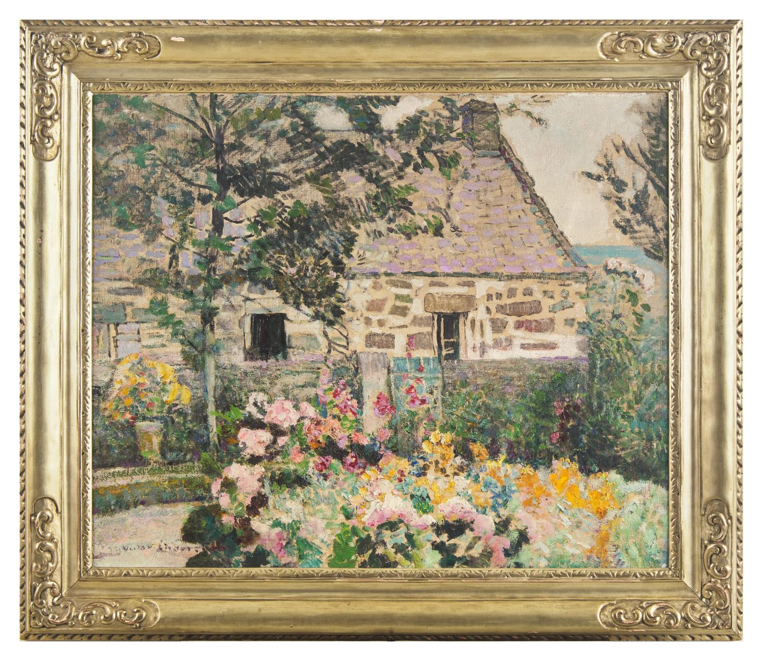 Chaumière Bretonne (Jardin à Ploare), 1924