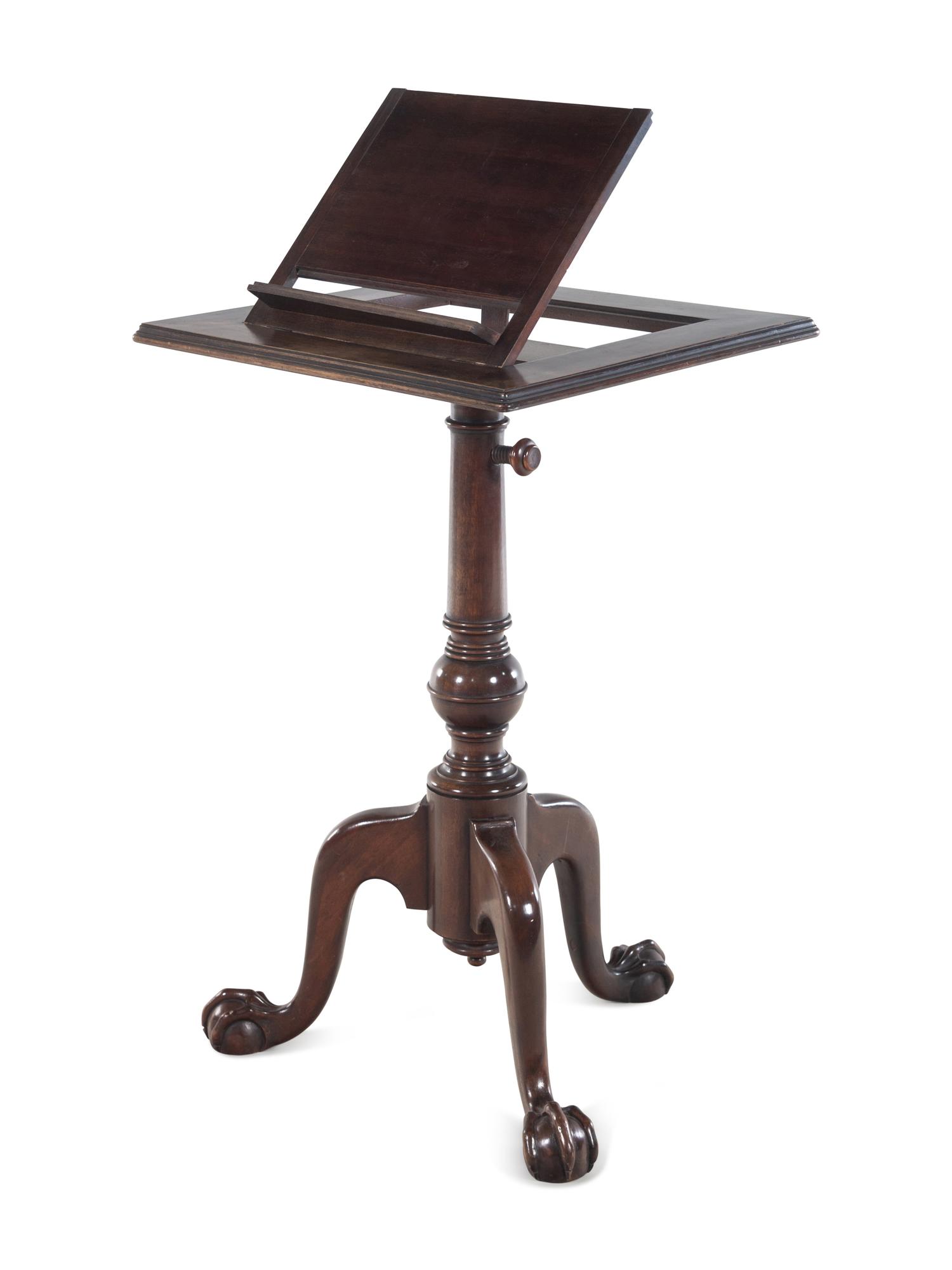 A Georgian Style Mahogany Lectern