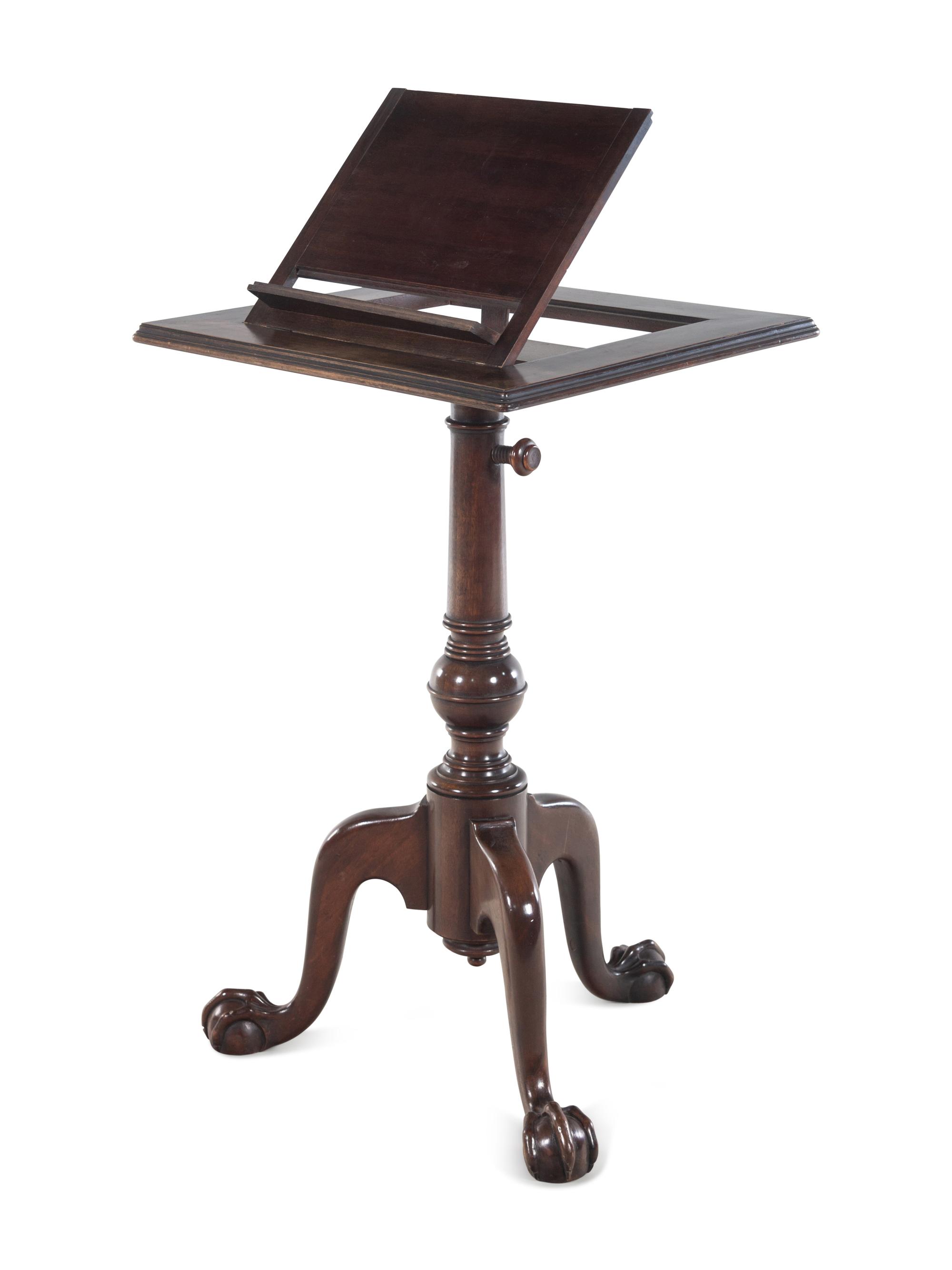A Georgian Style Mahogany Lectern