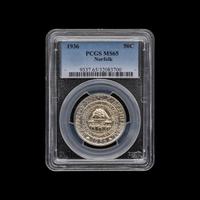 A 1936 Norfolk Commemorative 50c Coin [PCGS MS65]