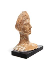 A Greek or Etruscan Terra Cotta Votive Head of a Woman