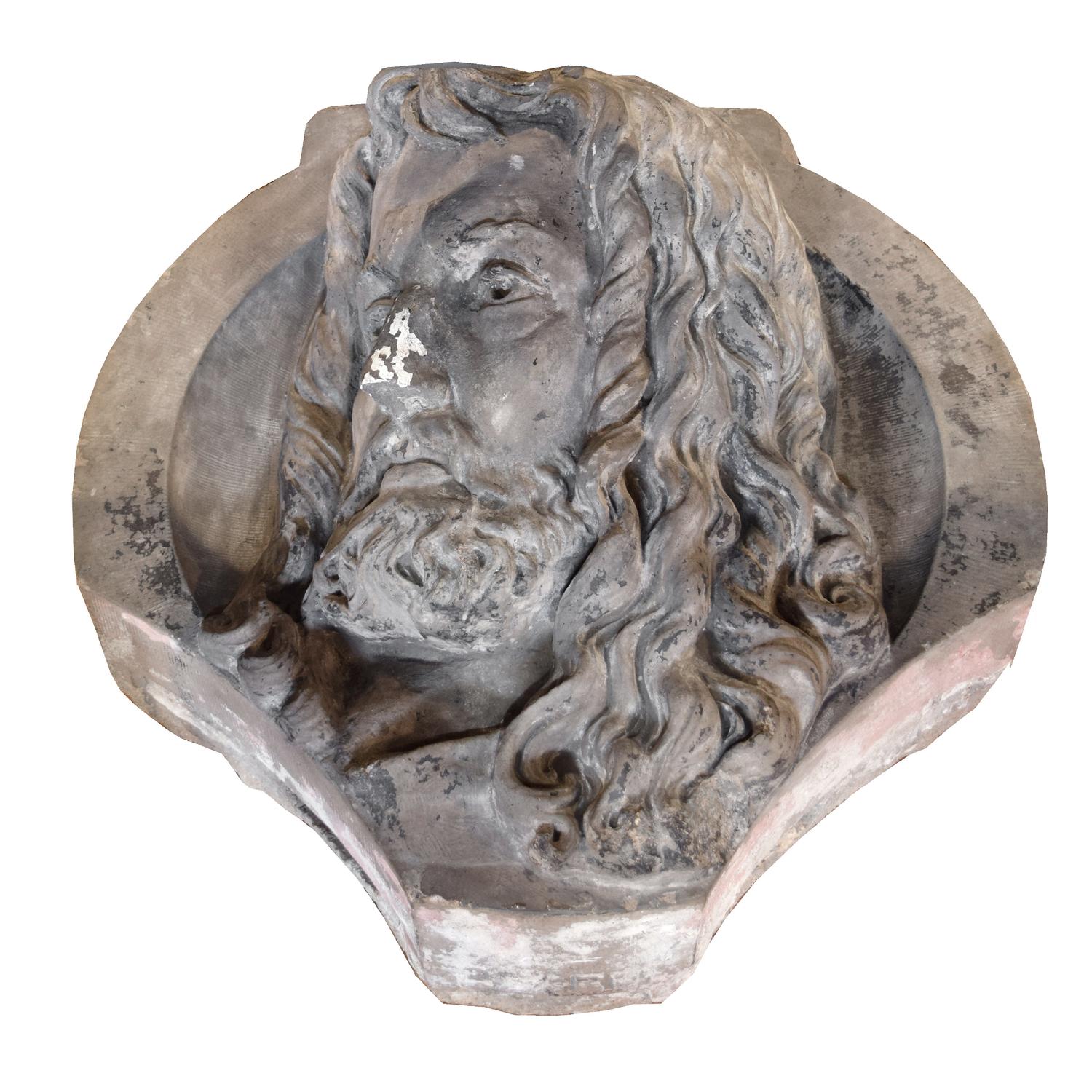 A Terra Cotta Ornament from the Adler and Sullivan Designed Garrick Theatre, Chicago, IL. 24" W x 16.5" D x 27" H — United States, Circa 1891