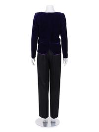 Two Givenchy Haute Couture Items: One Top and One Pair of Pants, 1980-90s
