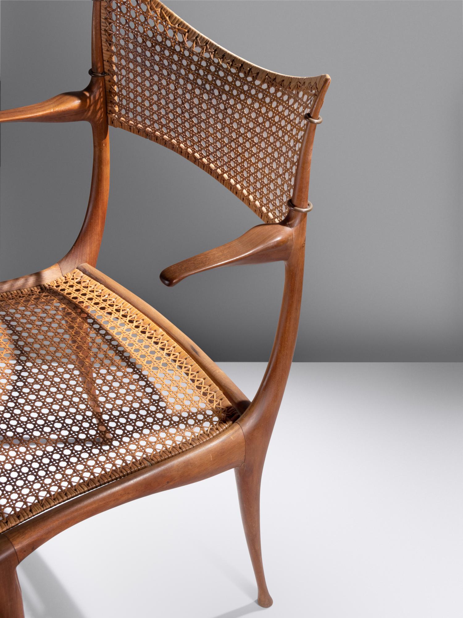 'Gazelle' Side Chair, model 20W Dan Johnson Studio, USA