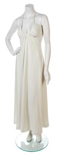 A Bill Blass Ivory Jersey Dress,