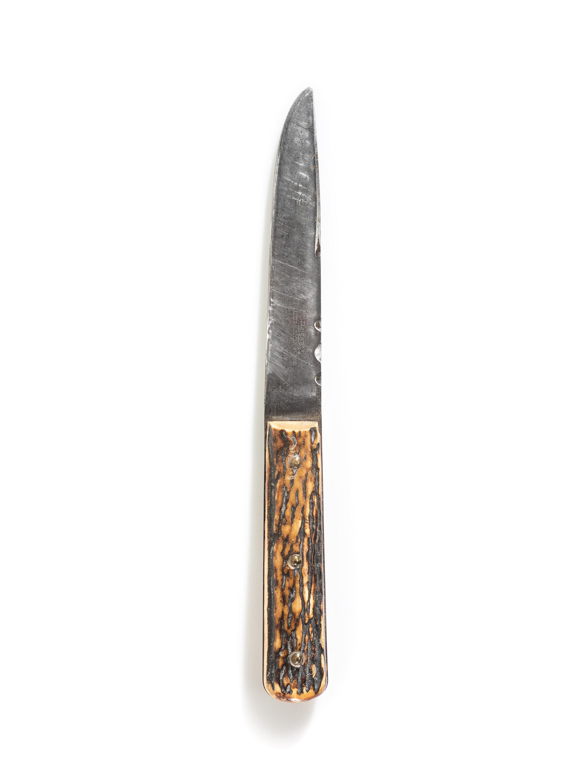 Russell Green River Work Antler Handled Knife