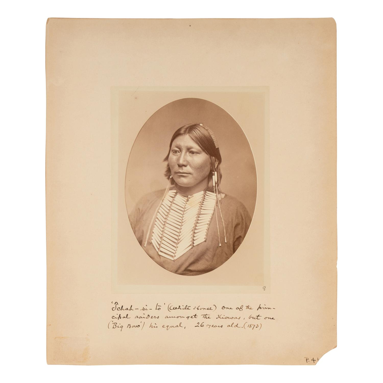 Kiowa Chief White Horse, 1873