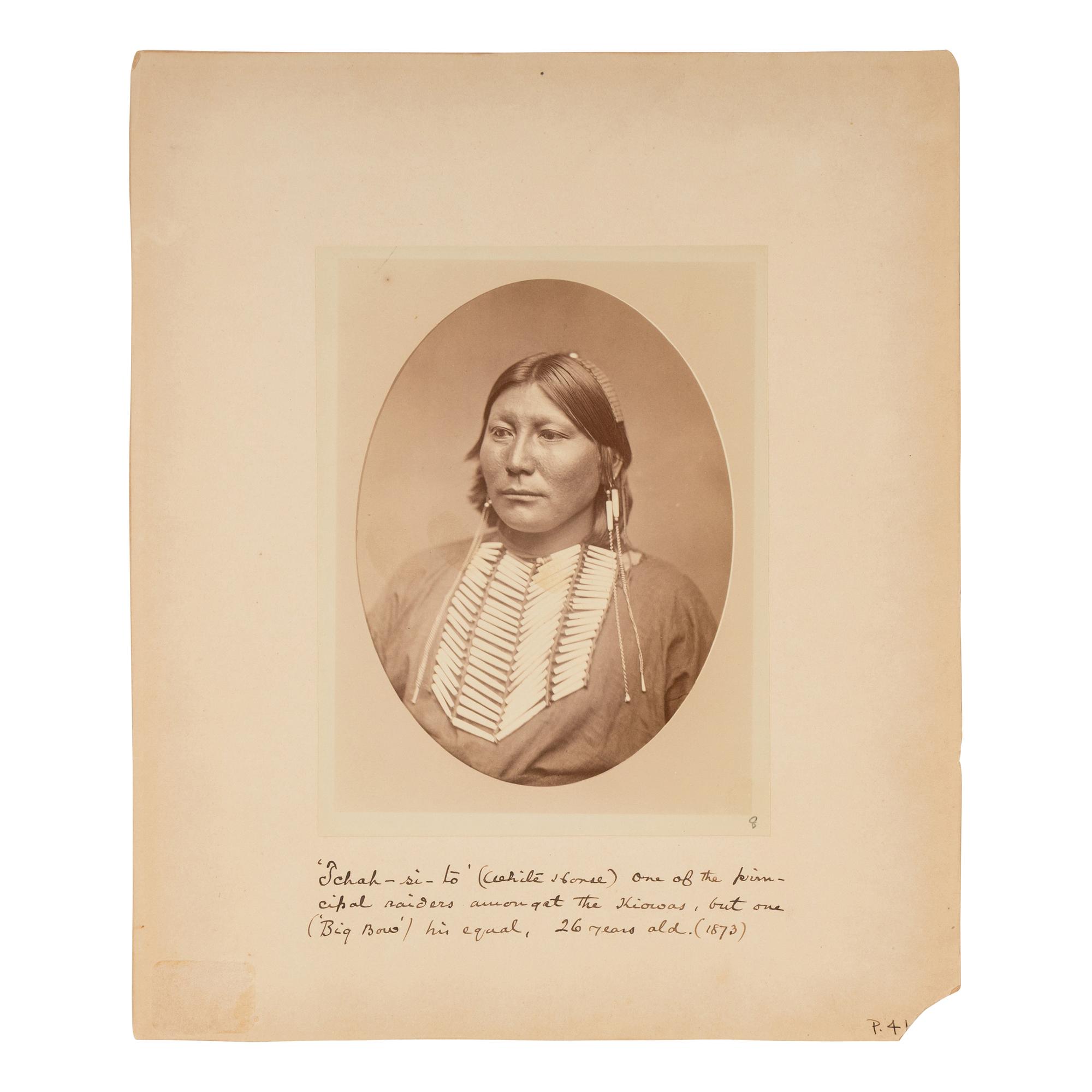 Kiowa Chief White Horse, 1873