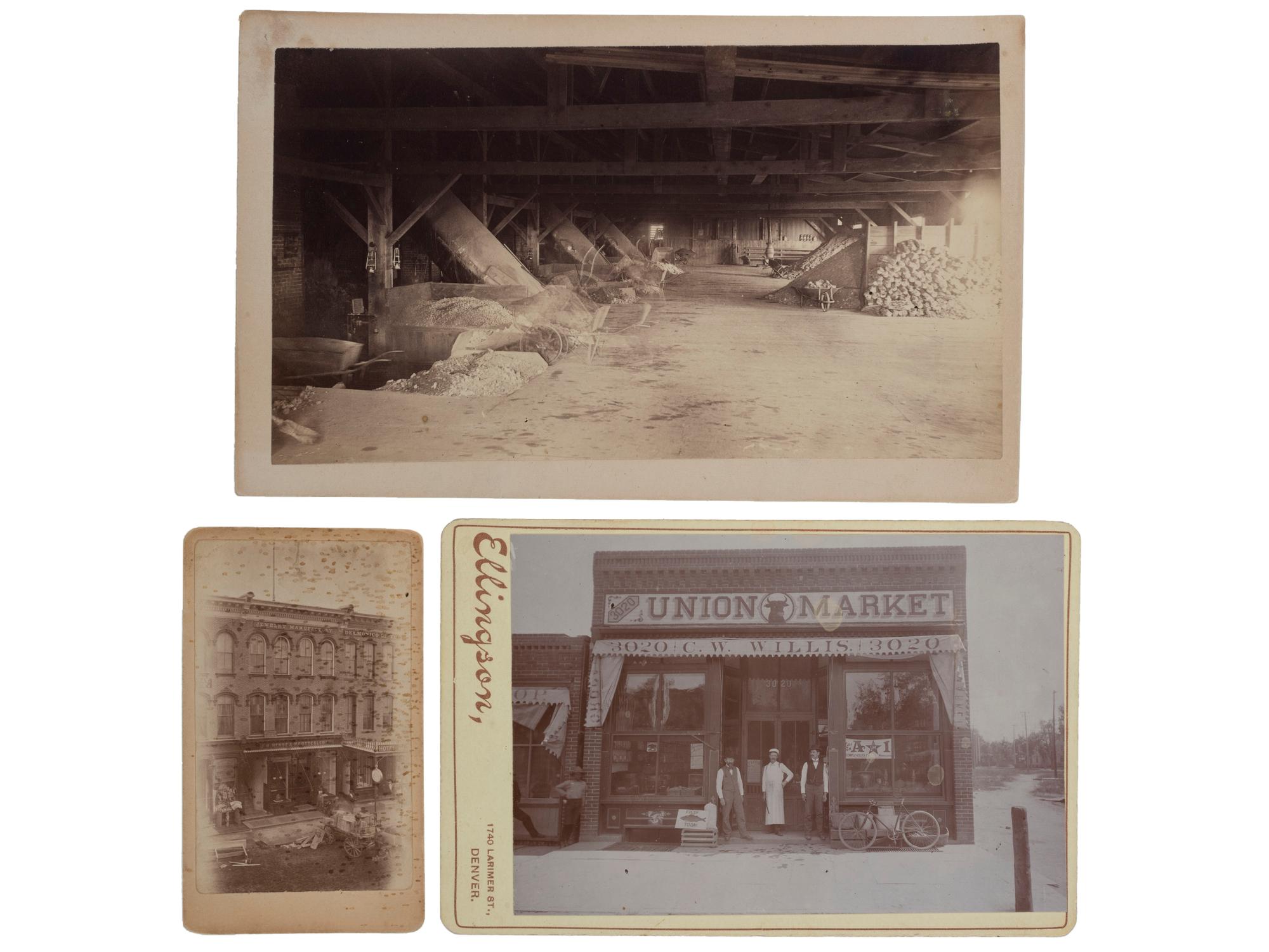 [COLORADO]. A group of 6 photographs featuring landscape and occupational scenes, incl. interior view of the Colorado Smelting Company.