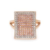 COLORED DIAMOND AND DIAMOND RING