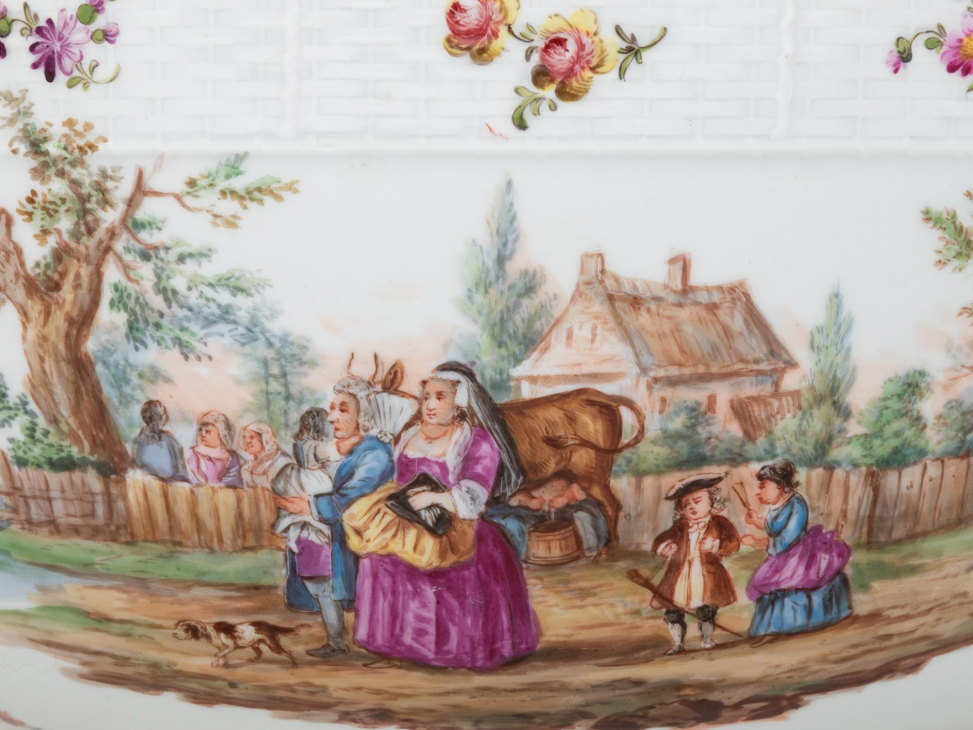 A Berlin (K.P.M.) Porcelain Rakes's Progress Covered Tureen