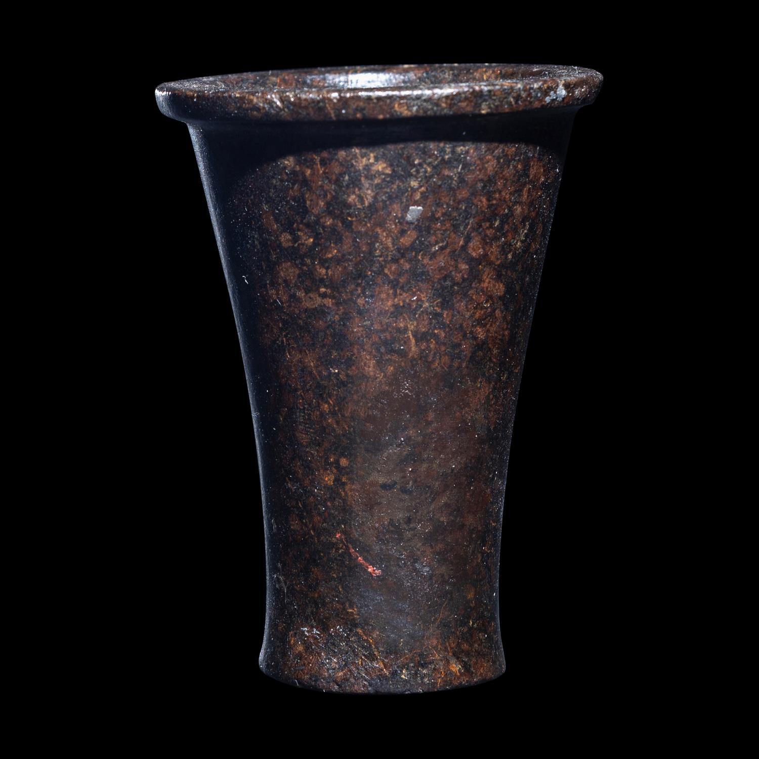 An Egyptian Serpentine Cosmetic Vessel