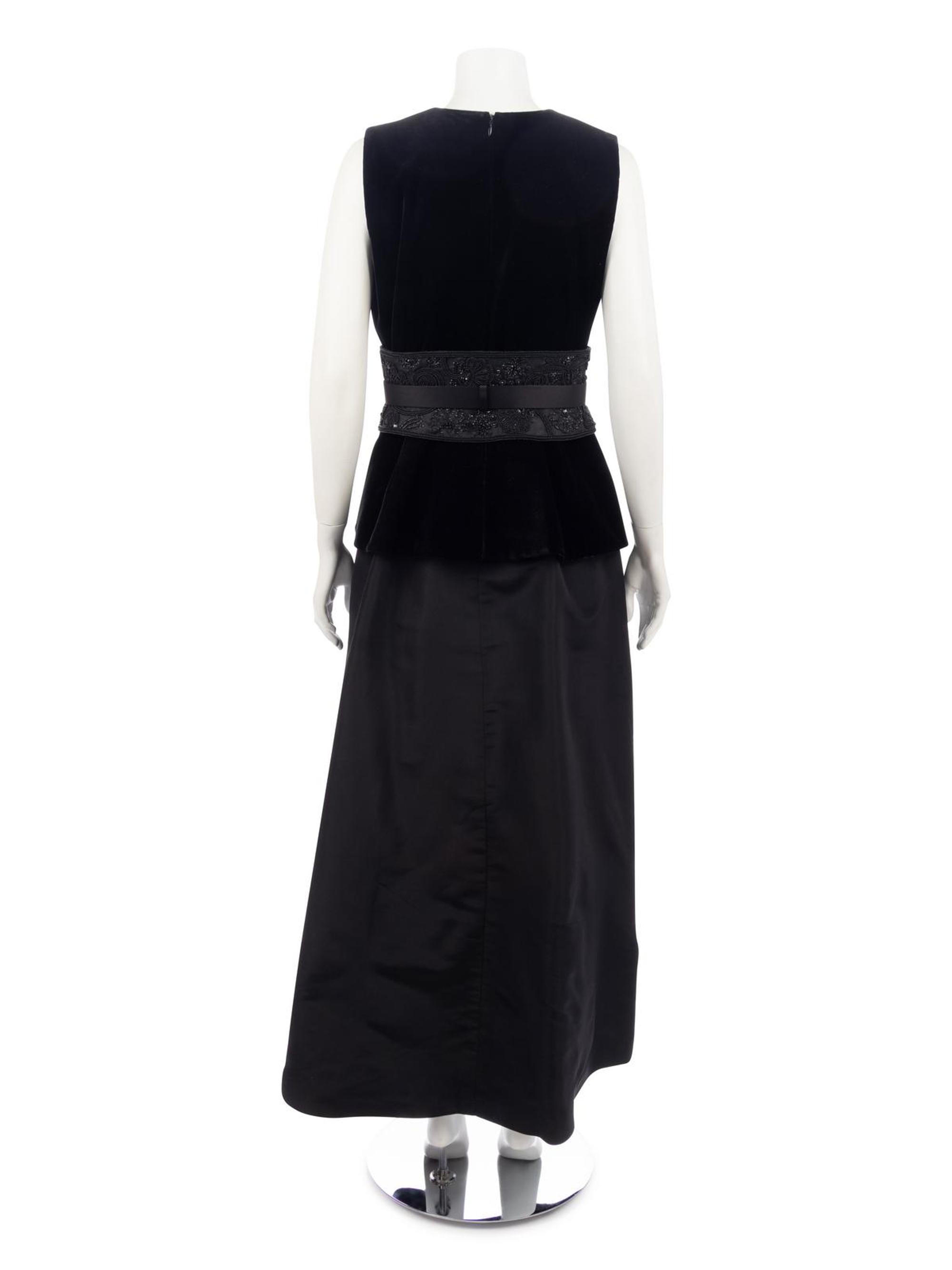 Two Givenchy Velvet Evening Ensembles, 1980-2000s
