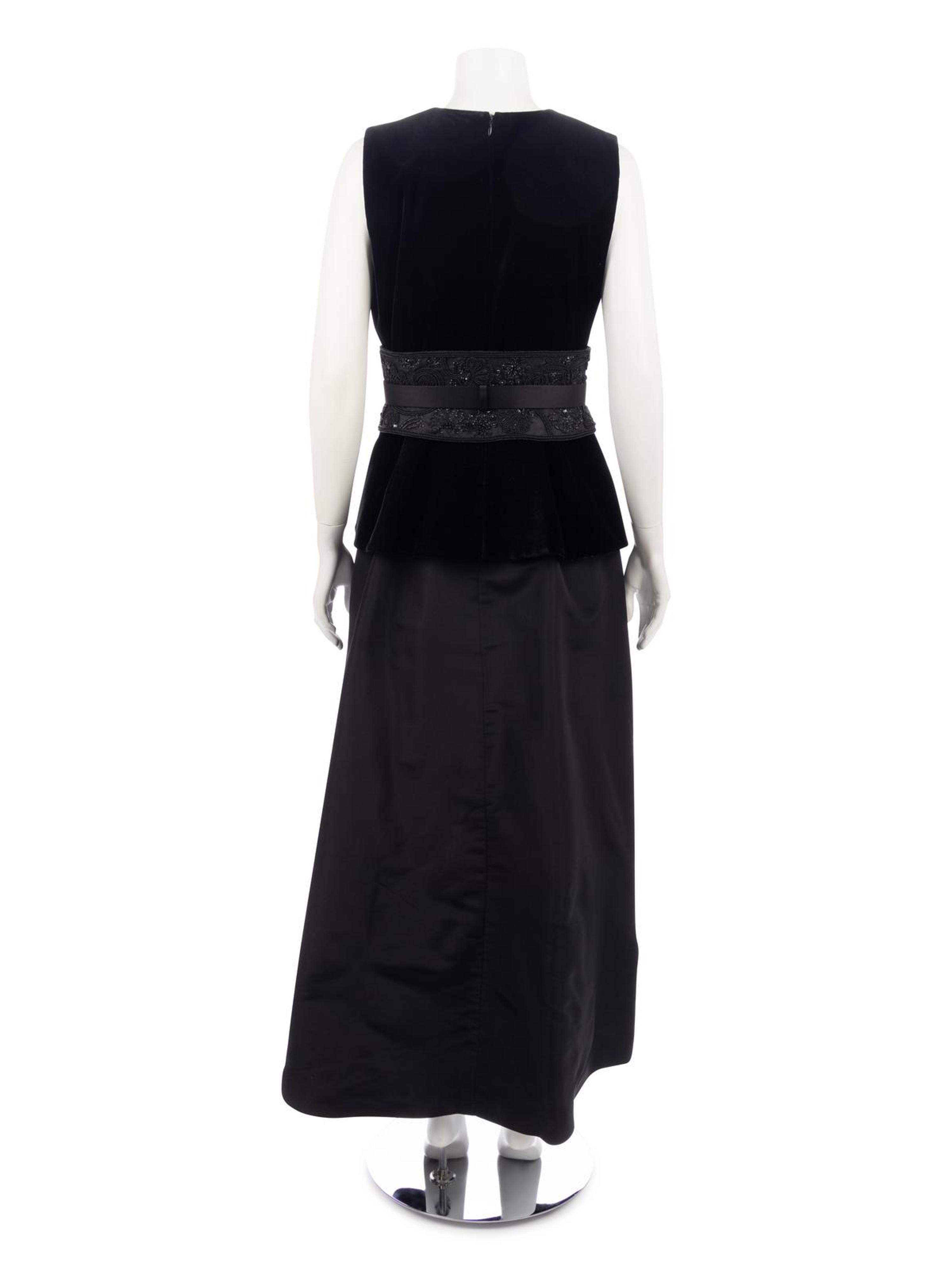 Two Givenchy Velvet Evening Ensembles, 1980-2000s