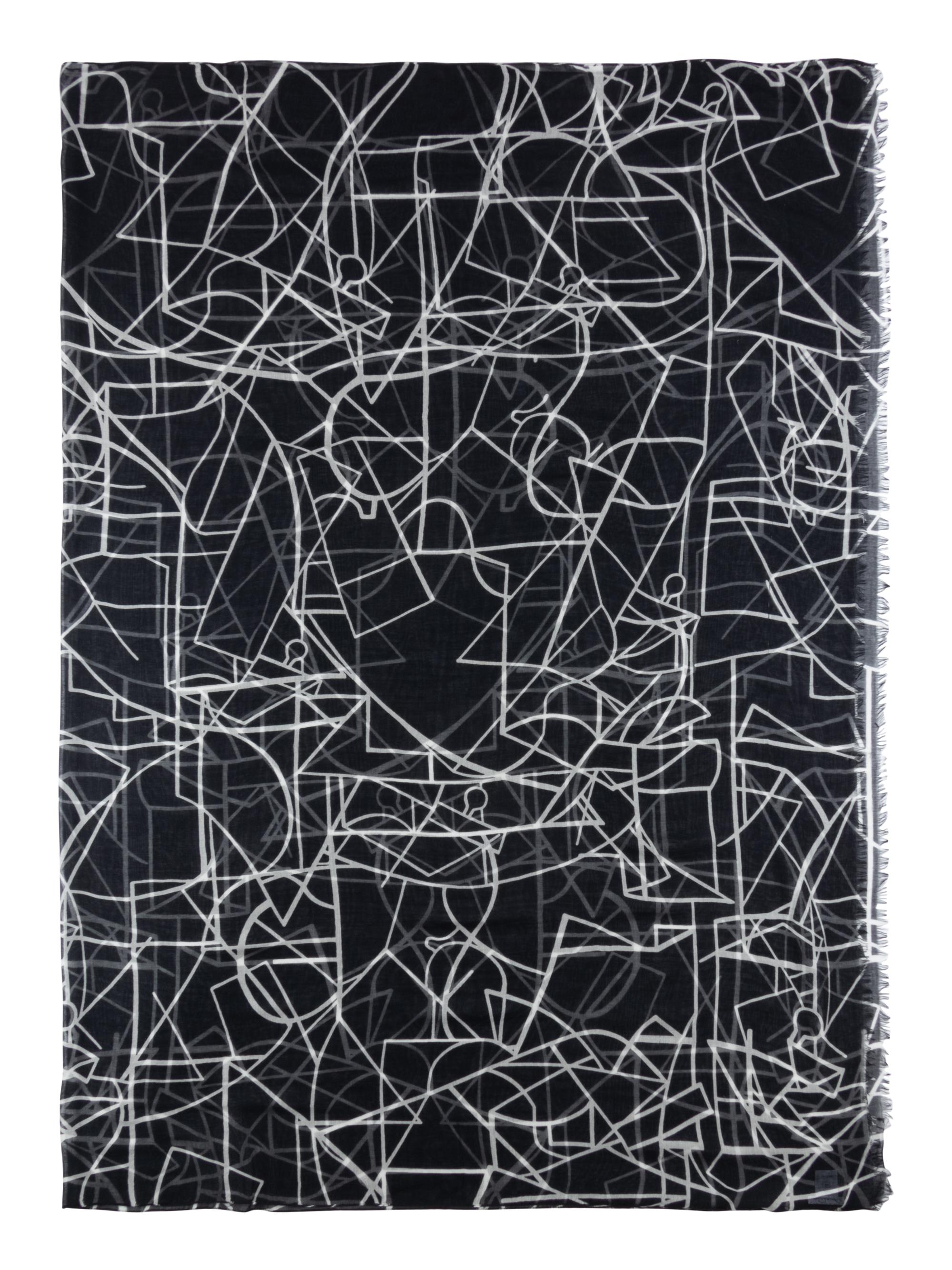 Five Designer Scarves: Four Giorgio Armani, One Oscar de la Renta