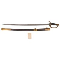 Model 1850 Food Officer's Sword Inscribed to E. F. Richardson Retailed by Palmers & Bachelders with CDV