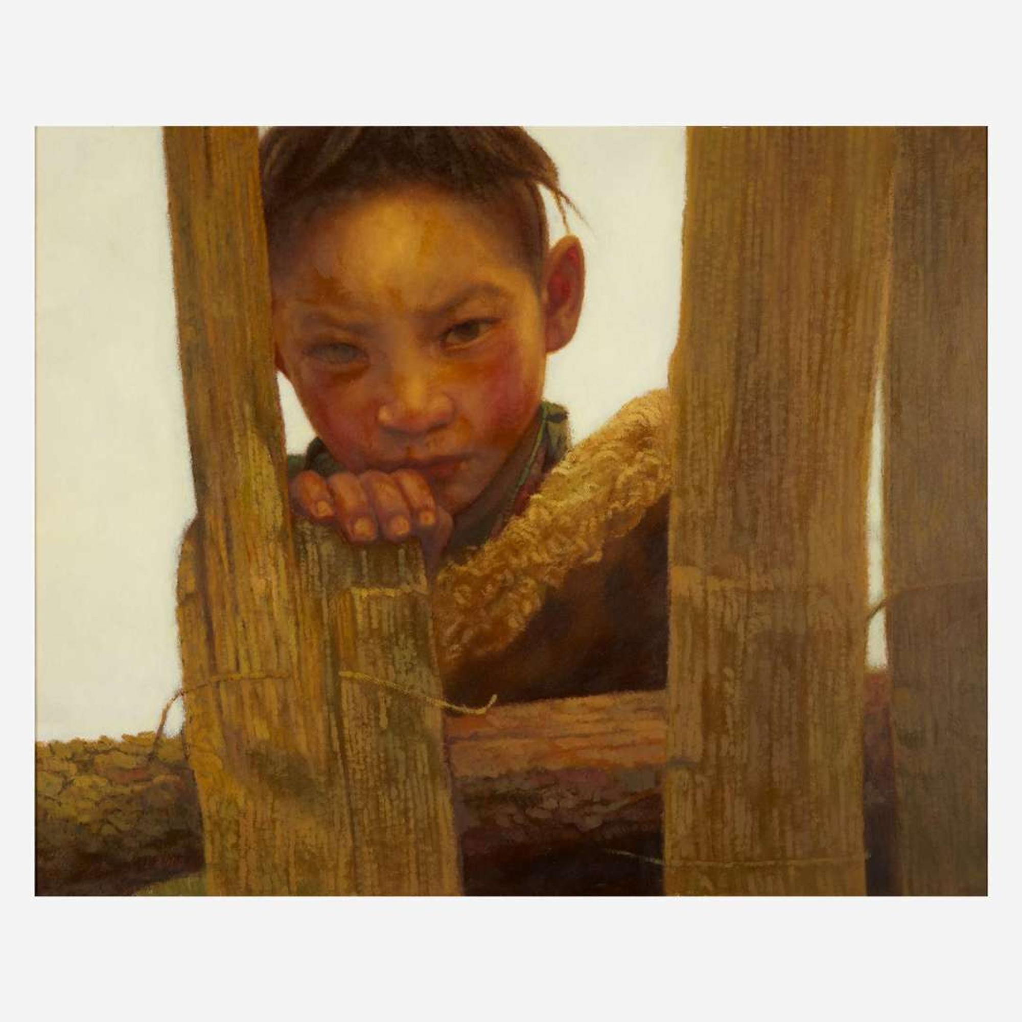 Zhang Xiexiong (Chinese b.1977-) 张谢雄 Tibetan Boy ??????? 2000