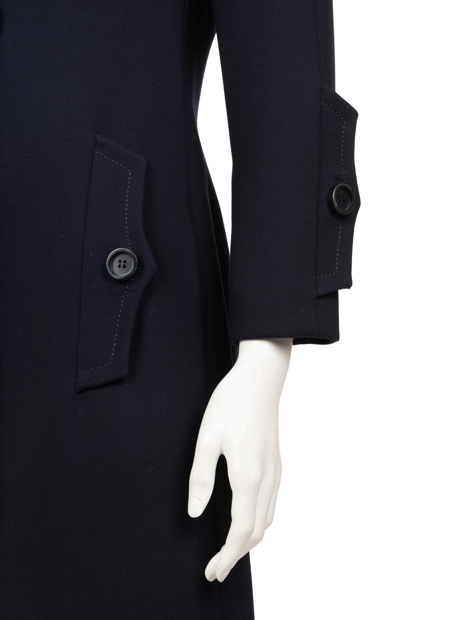 Galanos Wool Crepe Coat, 1960s