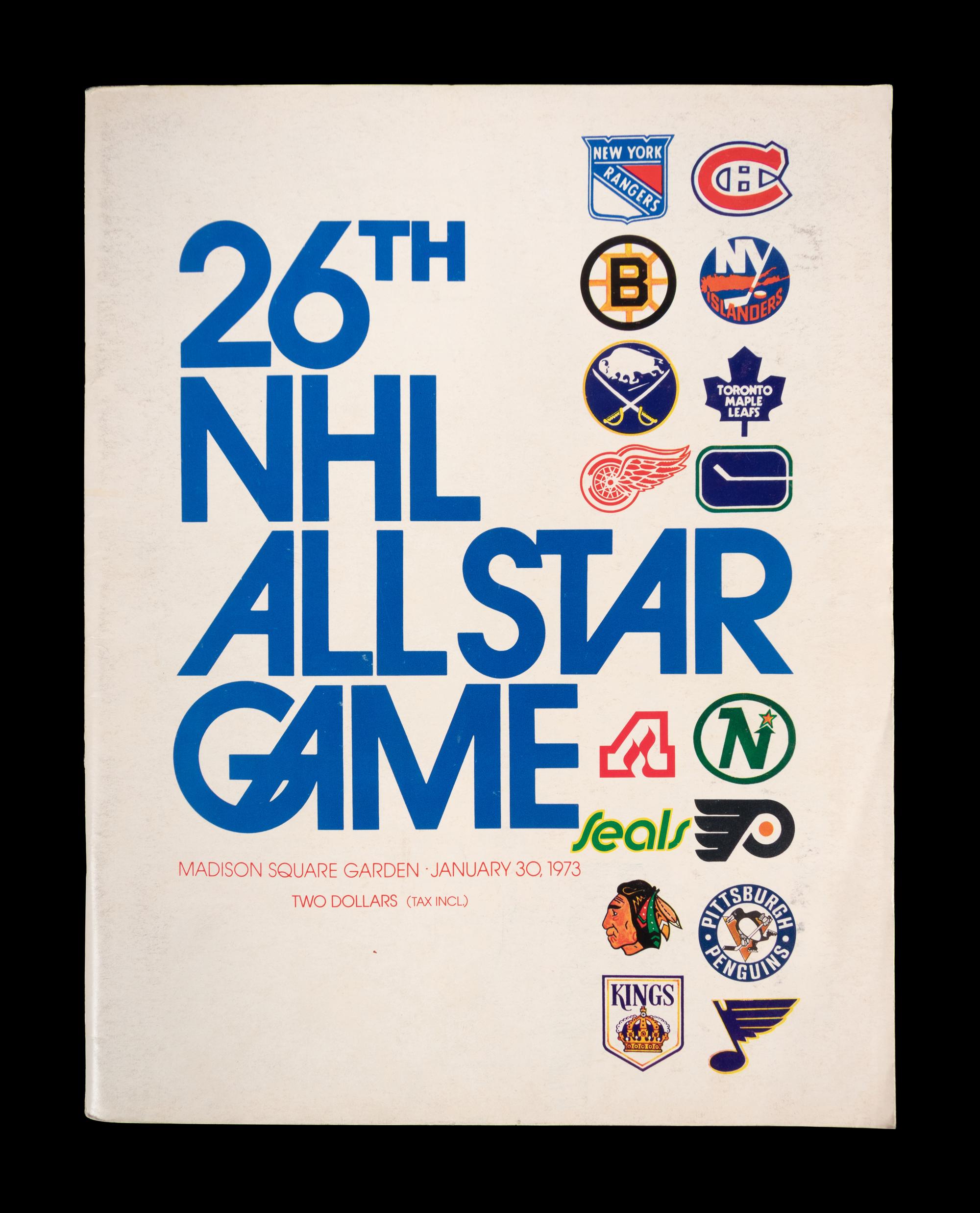 A Group of 1973 NHL All-Star Game Madison Square Garden Items,