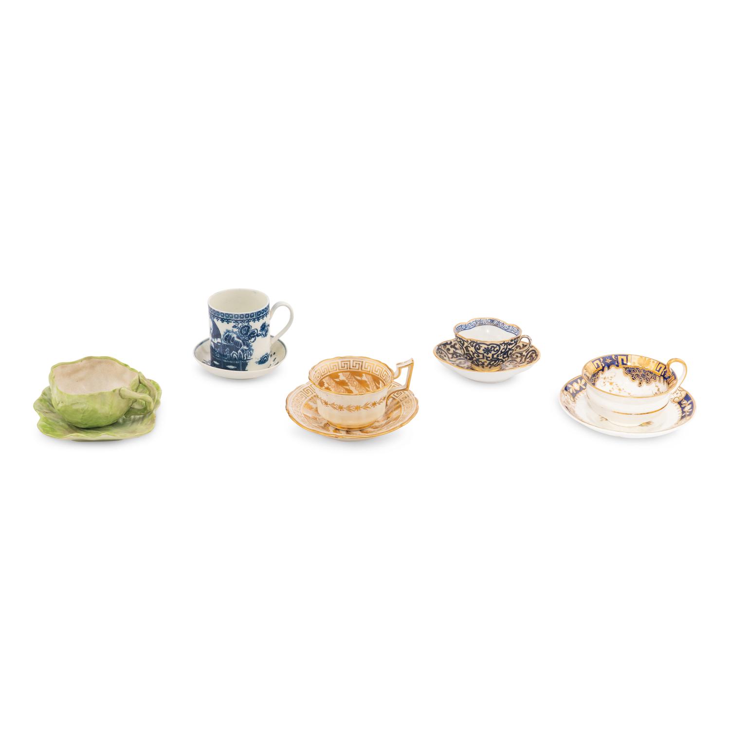 A Large Collection of Porcelain Teacups and Saucers