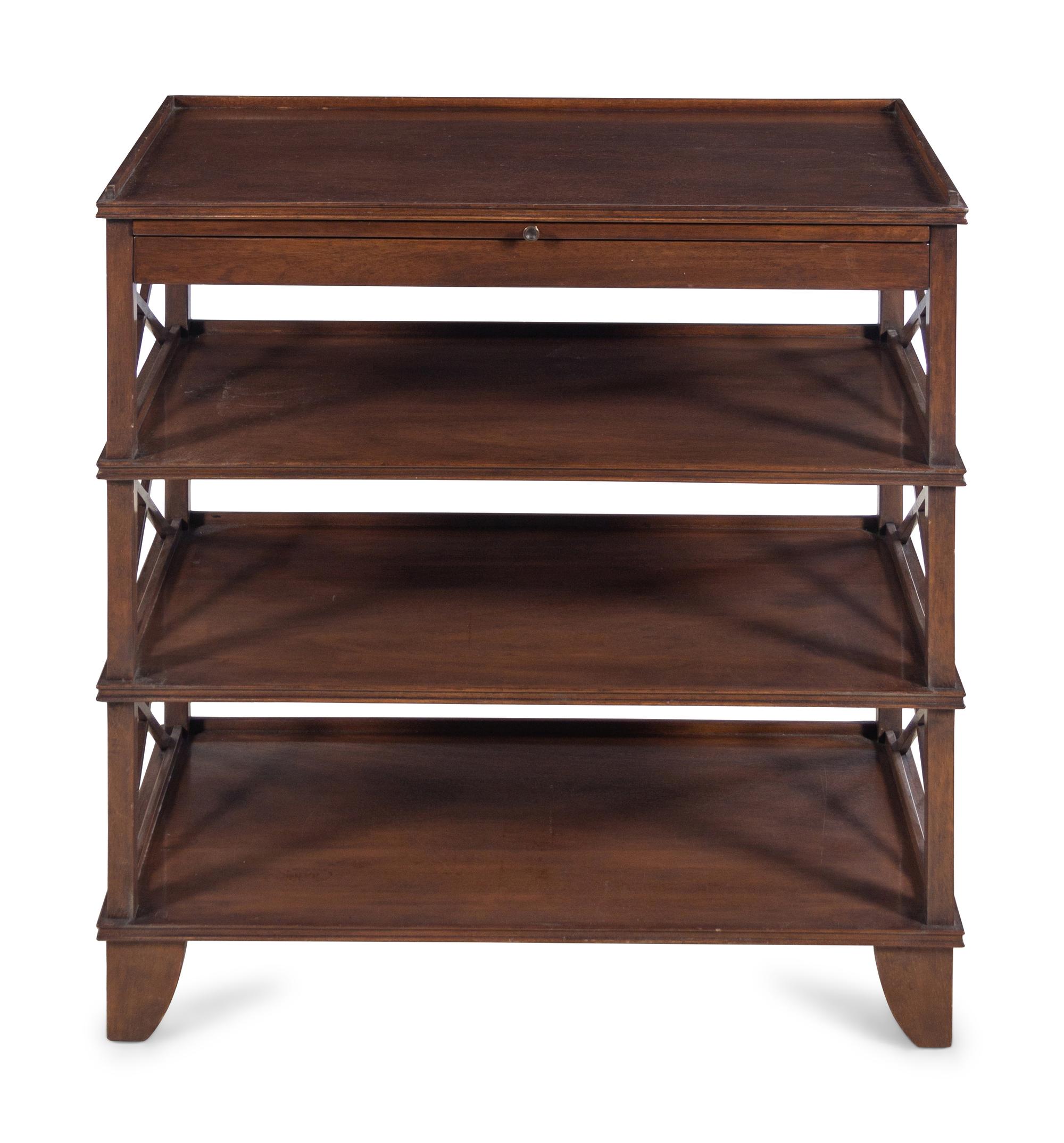 A Henredon Mahogany Etagere