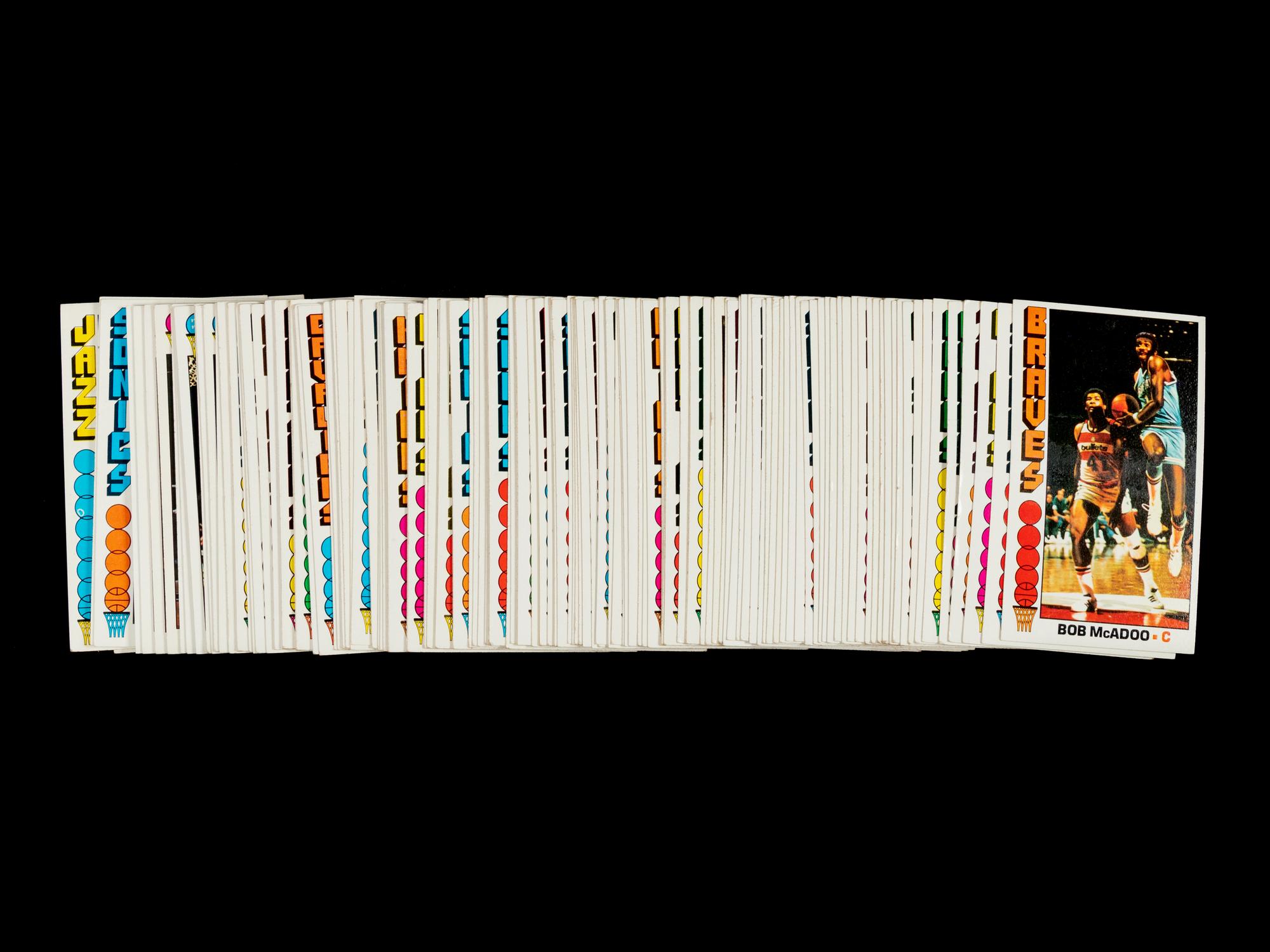 A Near Set of 1976-77 Topps Basketball Cards (141/144)