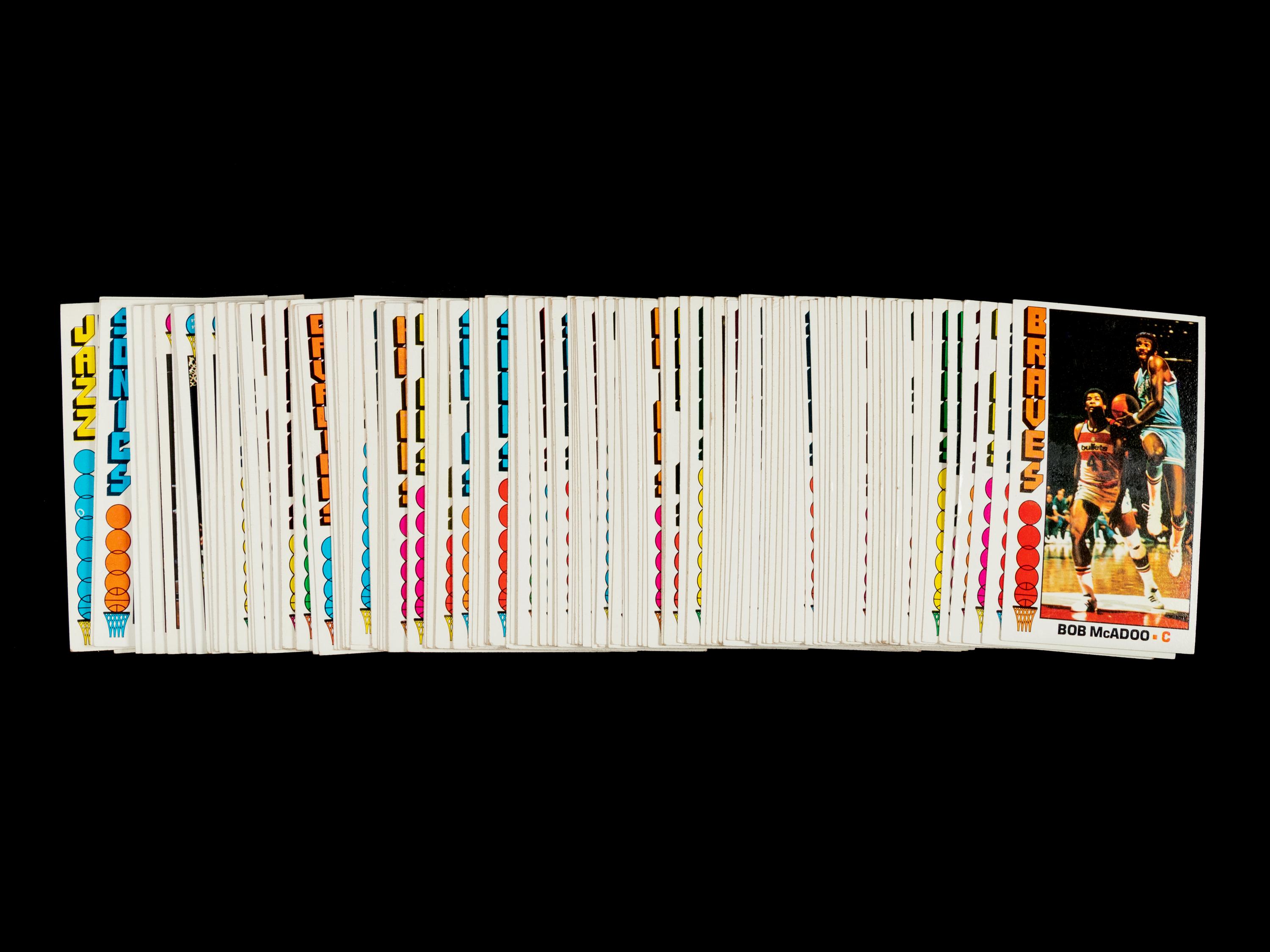 A Near Set of 1976-77 Topps Basketball Cards (141/144)