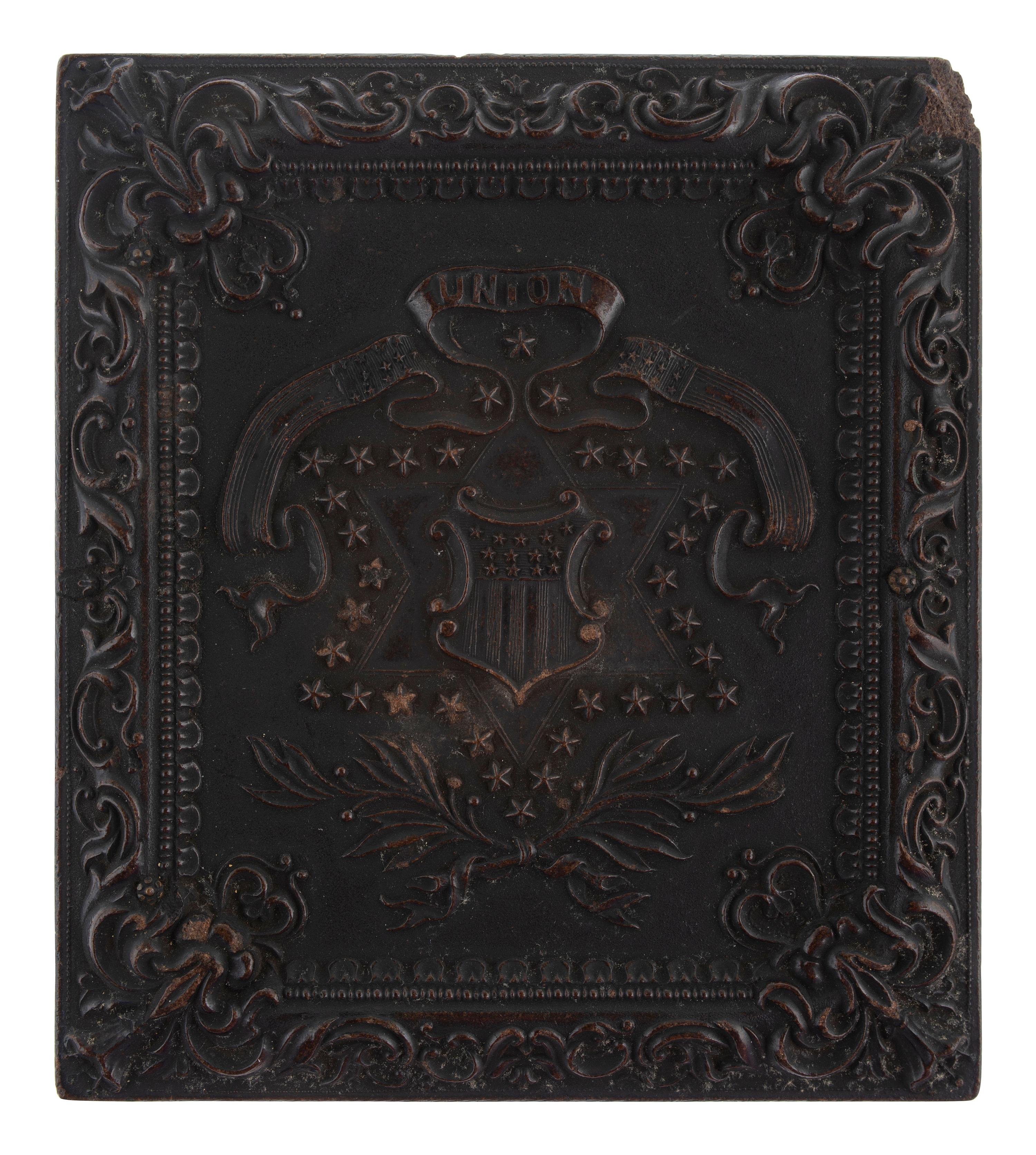[CIVIL WAR]. A group of 5 ambrotypes and tintypes featuring federal soldiers, most Civil War-era.