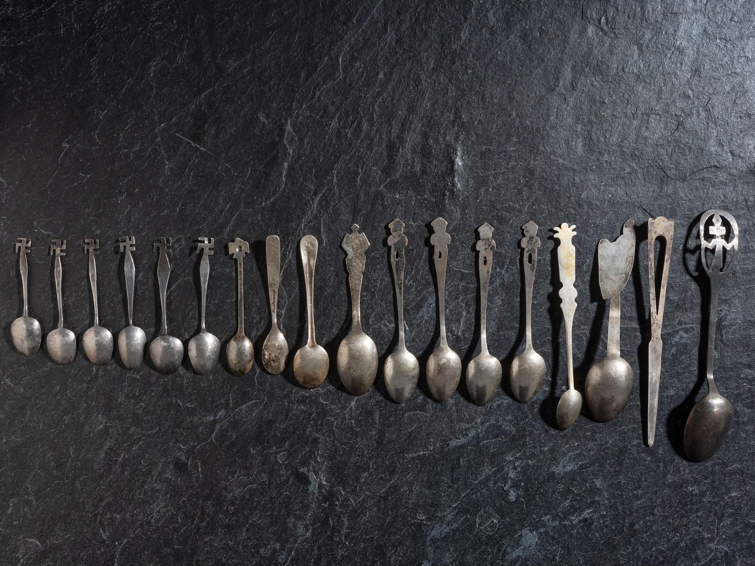 Group of Curio Spoons and Letter Opener