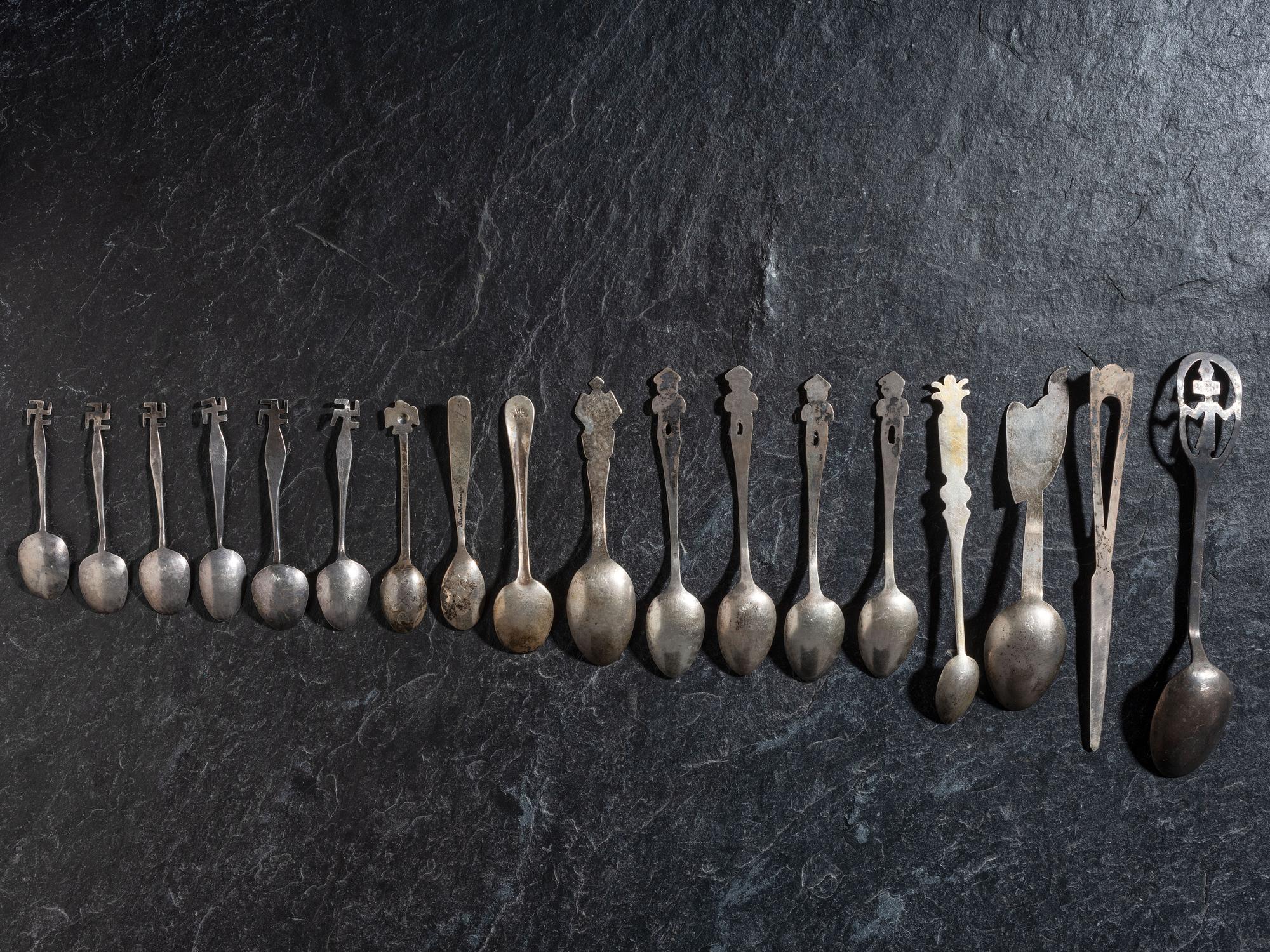 Group of Curio Spoons and Letter Opener