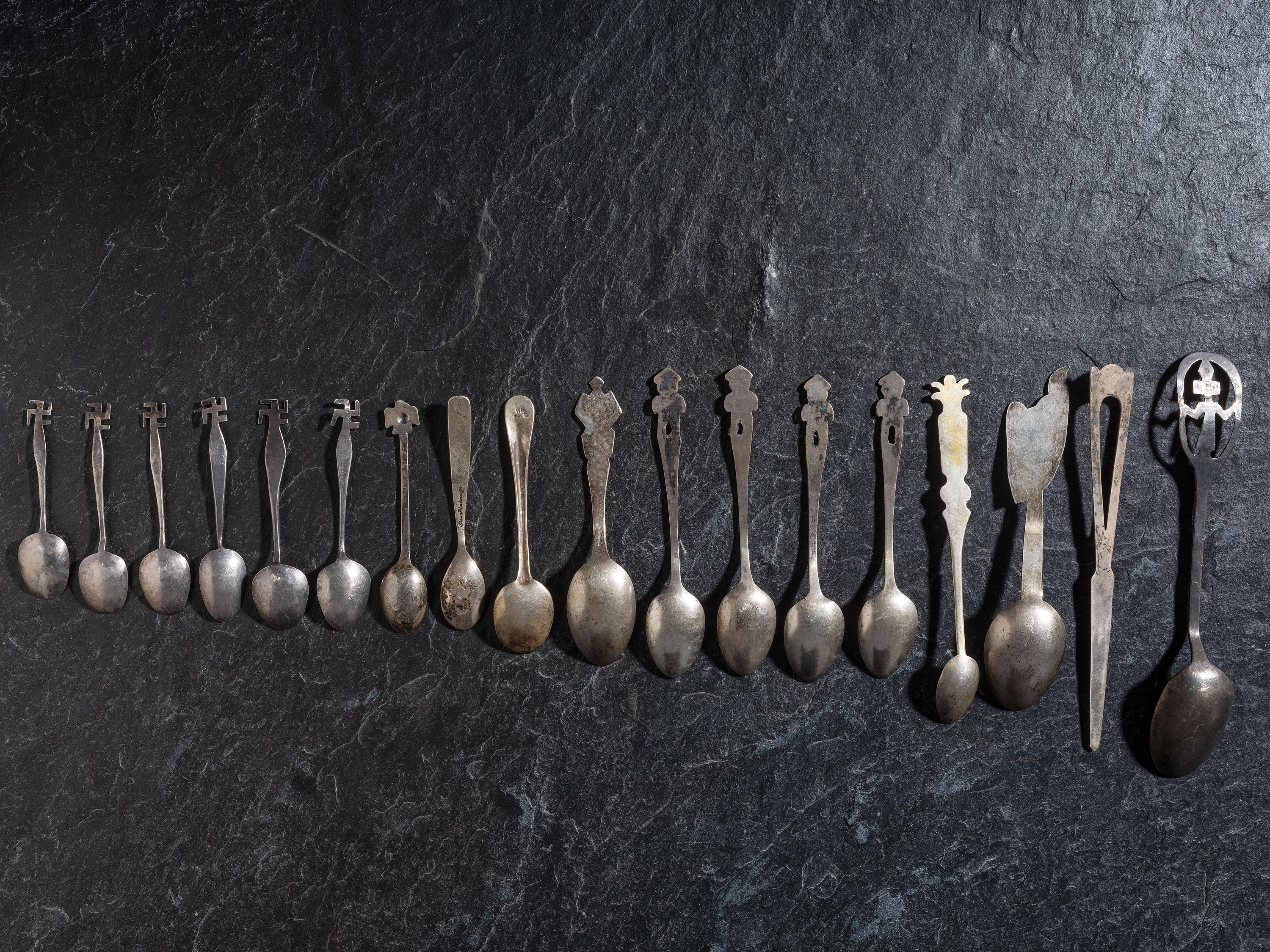 Group of Curio Spoons and Letter Opener