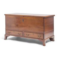 A Federal Walnut Two-Drawer Blanket Chest