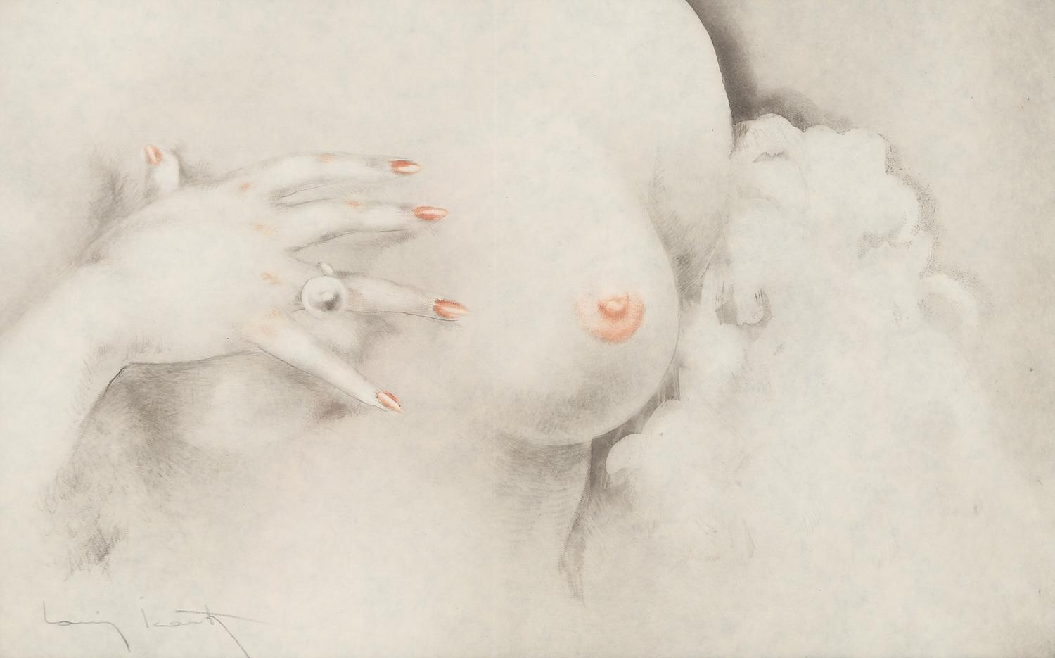 Louis Icart, (French, 1888-1950), Nude
