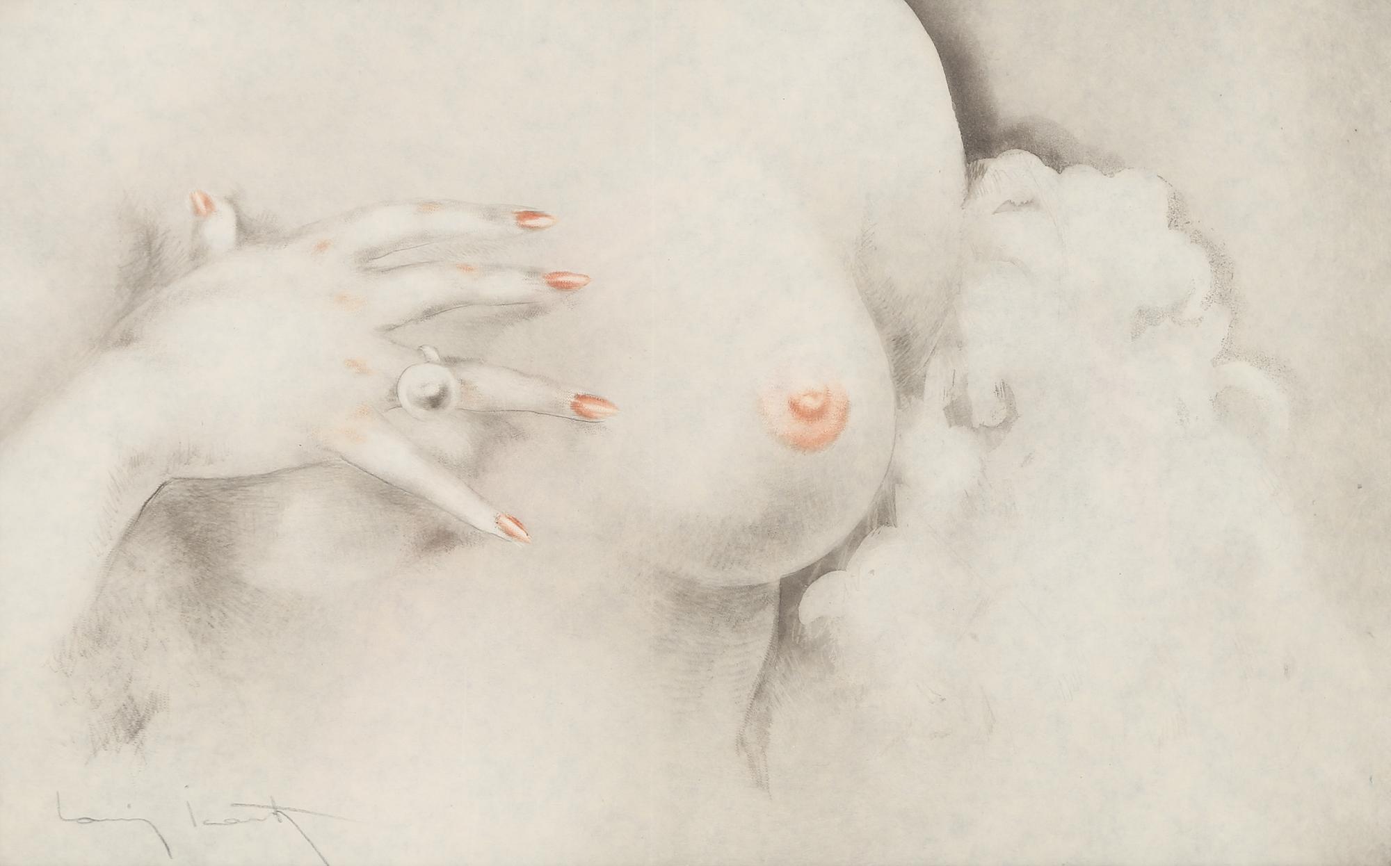 Louis Icart, (French, 1888-1950), Nude